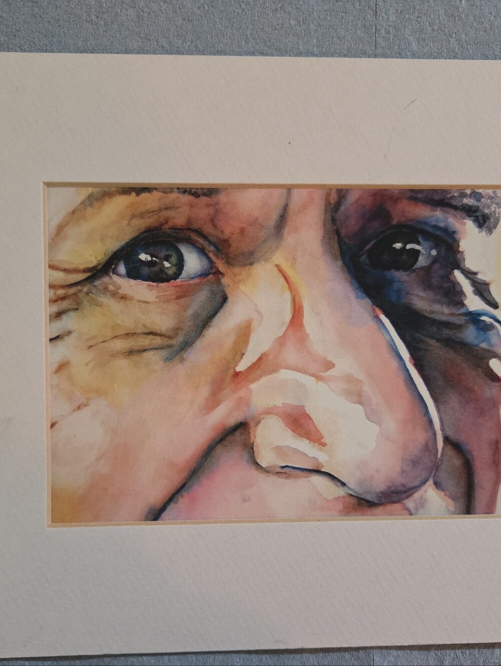 Watercolor Portrait Print in Multicolor – Unbranded Home Art